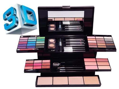 Kit Maleta De Maquiagem Estojo Completo Jasmyne Brindegrátis