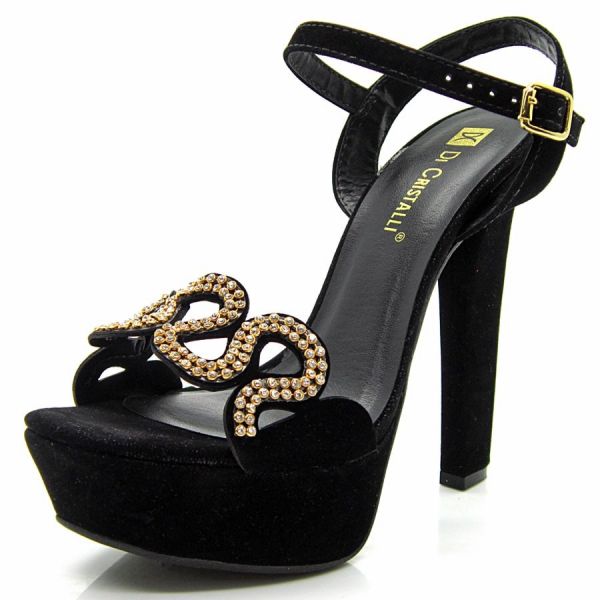 Sandália Feminina Salto Alto Di Cristalli 5985018 Clovis
